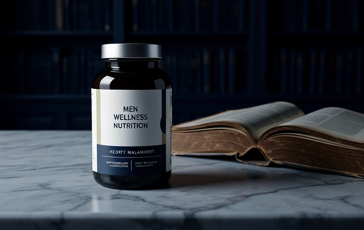 Premium Male Vitality apothecary glass
