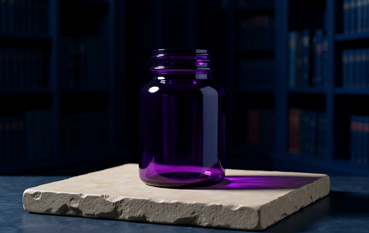 Premium apothecary glass on limestone